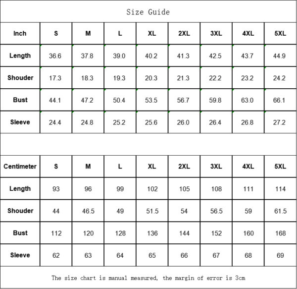 Size Table